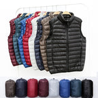 NewBang Men Sleeveless Warm Vest Ultra Light Down Vest Man Winter Solid Sleeveless Jacket Men's Lightweight Waterproof Vests