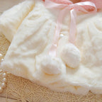Baby Girls Jackets Cute Hooded Princess Warm Kids Fur coat children's outerwear For Girls Modern Cotton Coat For Baby and Kids