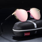 Luxury New Fashion Polarized Women Round Rimeless Popular Retro Classic Sunglasses Ladies lunette de soleil femme - SJB-DIAMOND ELITES