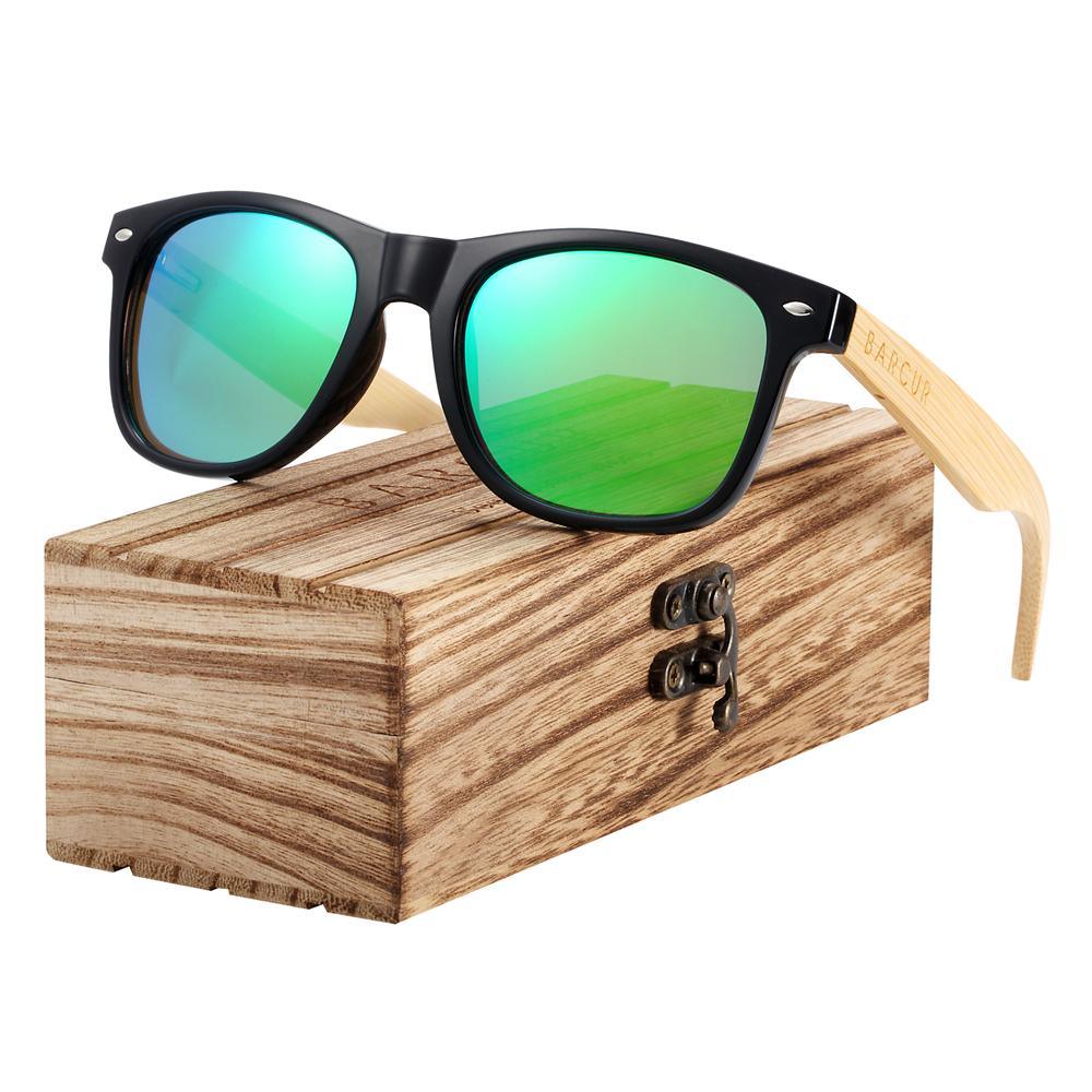 Bamboo Wood Retro and Classis  Handmade Sunglasses For Man and Woman Unisex Polarized  Sunglasses - SJB-DIAMOND ELITES
