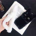 3D Cartoon Doll Protective Case Cute Girls Women Furry Plush Case For Iphone 13 12 11 Pro Xs Max X Xr Se Cases 3d Cartoon Cat Furry Fluffy Warm Case For Iphone 6 6s 7 8 Plus 12prophone Case Stevvex