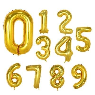 Elegant Luxury Helium Modern 32inch Luxury Ballon Number Foil Ballons For Party and Celebrations Modern Decoration for Celebration - SJB-DIAMOND ELITES