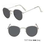 Luxury Leon Classic Small Round Unisex Sunglasses For Women and Men Mirror Sun Glasses Vintage Style With UV400 Protection - SJB-DIAMOND ELITES