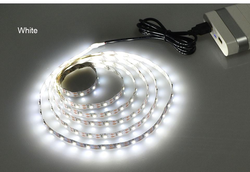 STEVVEX USB Power LED Light lamp With RGB Flexible Tape TV Back Lighting RGB Book light Bulb TV Background Decor Lighting Ribbon desk decor tape Strings 1M 2M 3M 4M 5M - SJB-DIAMOND ELITES