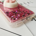 Cute 3D Squishy Cat Case For Xiaomi Redmi 5 plus 4X 8A 9A 9C 10T Luxury Glitter Quicksand Phone Case Redmi Note 5 9 Pro 5A Prime ,3D Shiny Quicksand Moving Bling Glitter Liquid Sparkle Flowing Soft Silicone Bumper Mirror Back Protective Case Stevvex