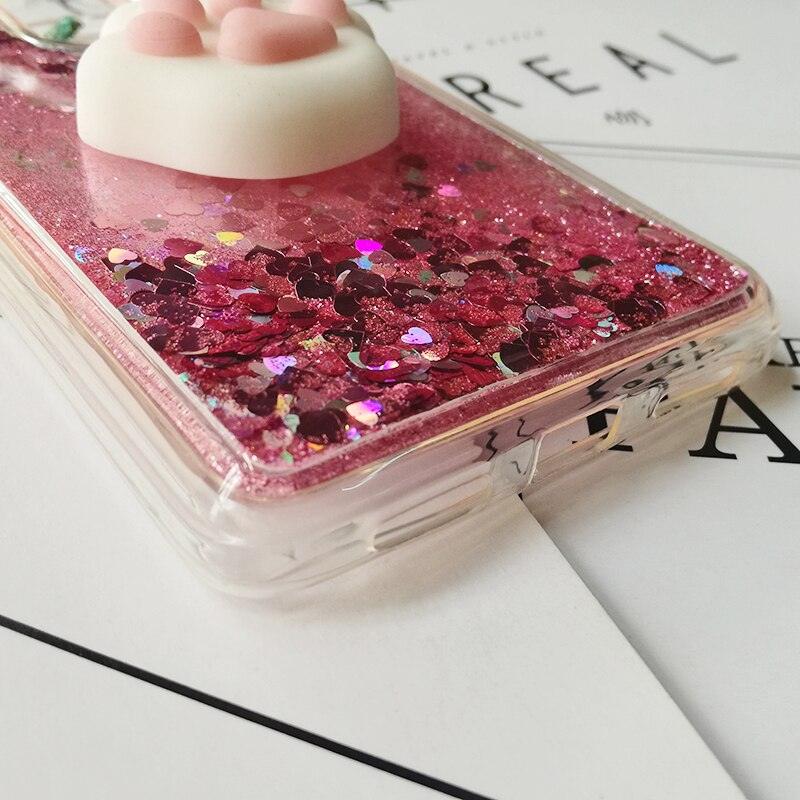 Cute 3D Squishy Cat Case For Xiaomi Redmi 5 plus 4X 8A 9A 9C 10T Luxury Glitter Quicksand Phone Case Redmi Note 5 9 Pro 5A Prime ,3D Shiny Quicksand Moving Bling Glitter Liquid Sparkle Flowing Soft Silicone Bumper Mirror Back Protective Case Stevvex