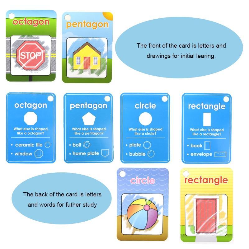 New Magic Doodle Card Water Drawing Card Kids Learn Number/Color/Shape in English 8/10 Pcs with 1 Pcs Water Pen Coloring Toy - SJB-DIAMOND ELITES