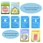 New Magic Doodle Card Water Drawing Card Kids Learn Number/Color/Shape in English 8/10 Pcs with 1 Pcs Water Pen Coloring Toy - SJB-DIAMOND ELITES