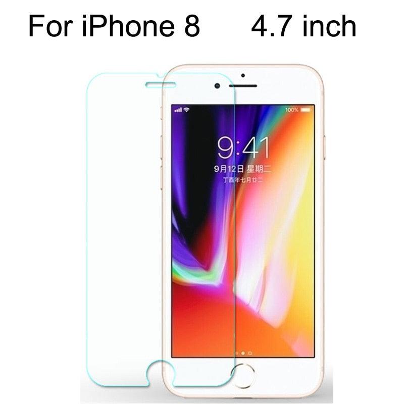 10 Pieces Tempered Glass For iPhone 11 Pro Max 6 6s 7 8 Plus 5 5s SE 2020 Screen Protector Film For iPhone 12 Pro X XS Max XR 4s Shatterproof Tempered Glass for iPhone Stevvex