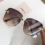 NEW 2021 Popular brand  Oversize Square Sunglasses For Women and Ladies  Luxury Driving Superstar  Designer Sunglasses With Shades and Gradient Glasses With  UV400 Protection - SJB-DIAMOND ELITES