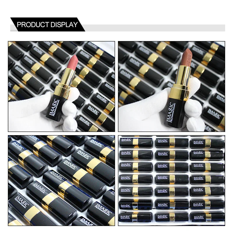 IMAGIC Lipstick Moisturizer Lips Smooth Lip Stick Long Lasting Charming Lip Lipstick Cosmetic Beauty Makeup 12 Colors Lootquake LLC