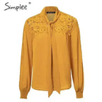 Embroidery Long Sleeve Summer Spring Hollow Out | Femstylo - SJB-DIAMOND ELITES