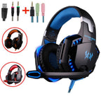 NEW STEVVEX Modern G2000 G9000 Gaming Headsets Big Headphones with Light Mic Stereo Earphones Deep Bass for PC Computer, Laptop and Gaming - SJB-DIAMOND ELITES