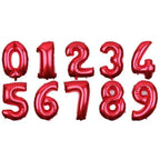 Big 32 Inch Number Foil Balloons Gold Silver Blue Digital Globos For Wedding Birthday Party Decoration In NEW Luxury Style - SJB-DIAMOND ELITES