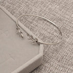 Elegant Silver Gold Leaf Fashion Simple Gold Silver Plated Cuff Bracelets For WomenIn Modern Jewelry style - SJB-DIAMOND ELITES