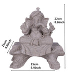 home decoration Nature Sandstone Indian Ganesha Figurine Religious Hindu Elephant God Statues Fengshui Elephant-Headed Buddha Lootquake LLC