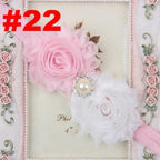 Handmade Flower Newborn Headwear Head Wrap Band Hairband Gift Toddlers For Baby Girls