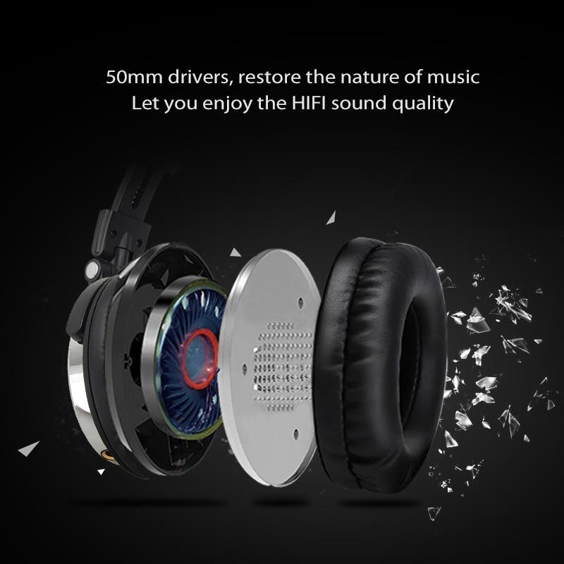 Proffesional Studio Luxury STEVVEX  Headphones Hifi Studio DJ Headphone Wired Monitor Music Gaming Headset Earphone For Phone Computer PC With Mic - SJB-DIAMOND ELITES