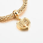 Shiny Elegant New Fashion Modern Luxury Heart Bracelet And Bangles Popcorn Chain Set Friendship Bracelets for Girls - SJB-DIAMOND ELITES