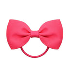 Luxury Handamde Small Baby Elastic Rubber band Head rope Mini Solid Ribbon Bow Tie For Girls Hair Accessories
