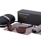 Aluminum Polarized Sunglasses Men Polarized Sun Glasses Square Eyewear For Men And Boys With UV400 Protection - SJB-DIAMOND ELITES
