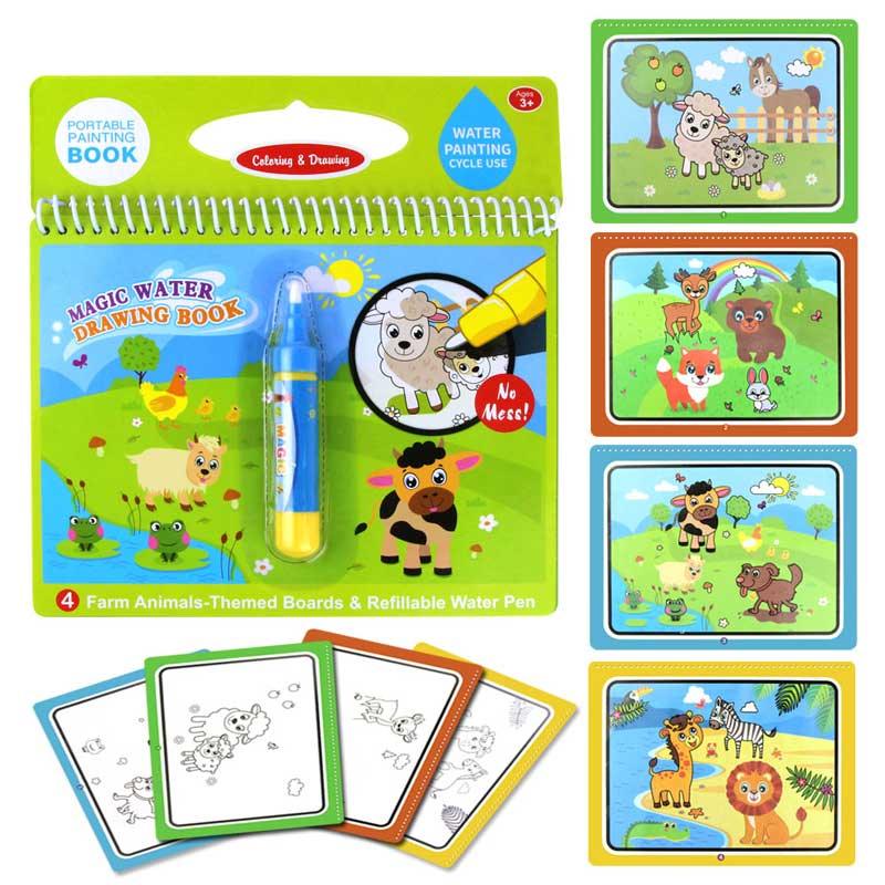 Magic Water Drawing Books Coloring Books Doodle & Magic Pen Painting Drawing Board Children  Painting Toys Birthday Gifts - SJB-DIAMOND ELITES