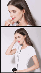 STEVVEX In-Ear Headphones Earphone For Phone Stereo Bass Headset Metal Wired Earphone HiFi Headphones Mic For Cell Phones - SJB-DIAMOND ELITES