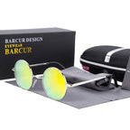 Luxury Elegent Retro Round Sunglasses Mirror Round Sunglasses Polarized Glasses  For Men and Women With UV400 Protection - SJB-DIAMOND ELITES