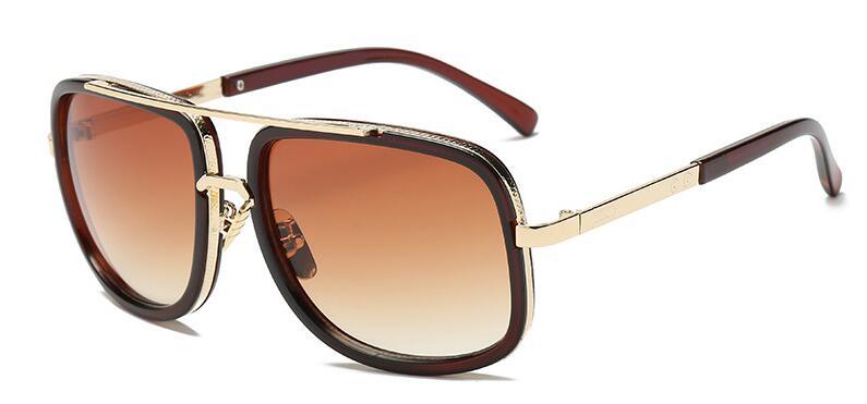 Luxury Square Gold Metal Frame Woman and Man Unisex Top Oversized Big Frame Elegant Sunglasses For Summer  NEW 2020 Edition - SJB-DIAMOND ELITES