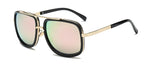 Luxury Square Gold Metal Frame Woman and Man Unisex Top Oversized Big Frame Elegant Sunglasses For Summer  NEW 2020 Edition - SJB-DIAMOND ELITES