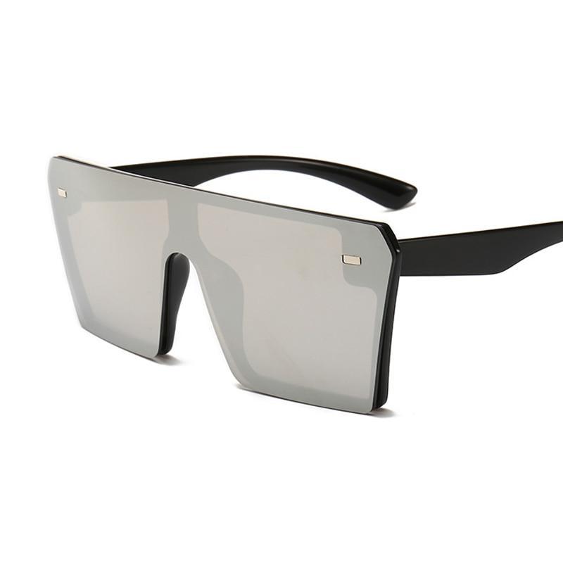 Modern Oversized Square Sunglasses For Lady and Women Luxury Brand Fashion Gafas Shade WIth Mirror Glasses And UV400 Protection - SJB-DIAMOND ELITES