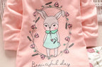Baby Boy Clothes Cotton Clothing Sets Cartoon Long-sleeved T-shirt Pants Infant Clothes 2pcs Ste For Boys and Girls Kids