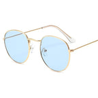 Luxury Leon Classic Small Round Unisex Sunglasses For Women and Men Mirror Sun Glasses Vintage Style With UV400 Protection - SJB-DIAMOND ELITES