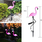 Flamingo LED Solar Modern Lamp For Garden And Yard With Base Station 3 Piece Set Decorative Lighting For Pathway Driveway Landscape - SJB-DIAMOND ELITES