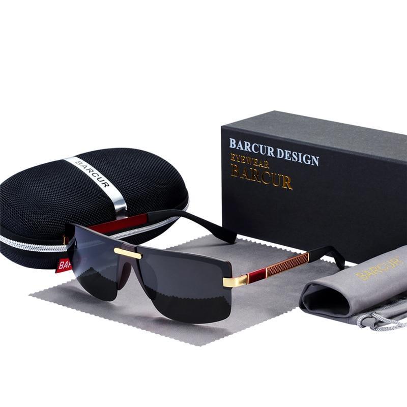 Luxury Elegent Polarized Sunglasses Rimless Sunglasses Luxury Brand Designer For Men and Boys With UV400 Protection - SJB-DIAMOND ELITES