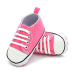 Classic Canvas Newborn Baby Boys Girls First Walkers Toddler Soft Sole Anti-slip Sneakers