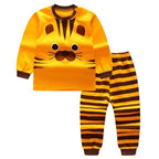 Baby Boy Clothes Cotton Clothing Sets Cartoon Long-sleeved T-shirt Pants Infant Clothes 2pcs Ste For Boys and Girls Kids