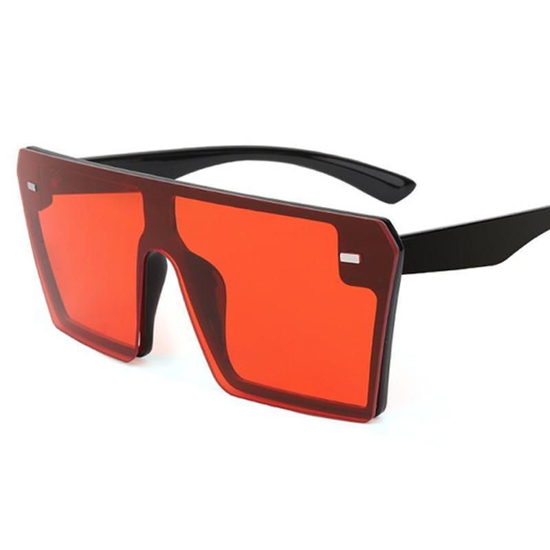 Modern Oversized Square Sunglasses For Lady and Women Luxury Brand Fashion Gafas Shade WIth Mirror Glasses And UV400 Protection - SJB-DIAMOND ELITES