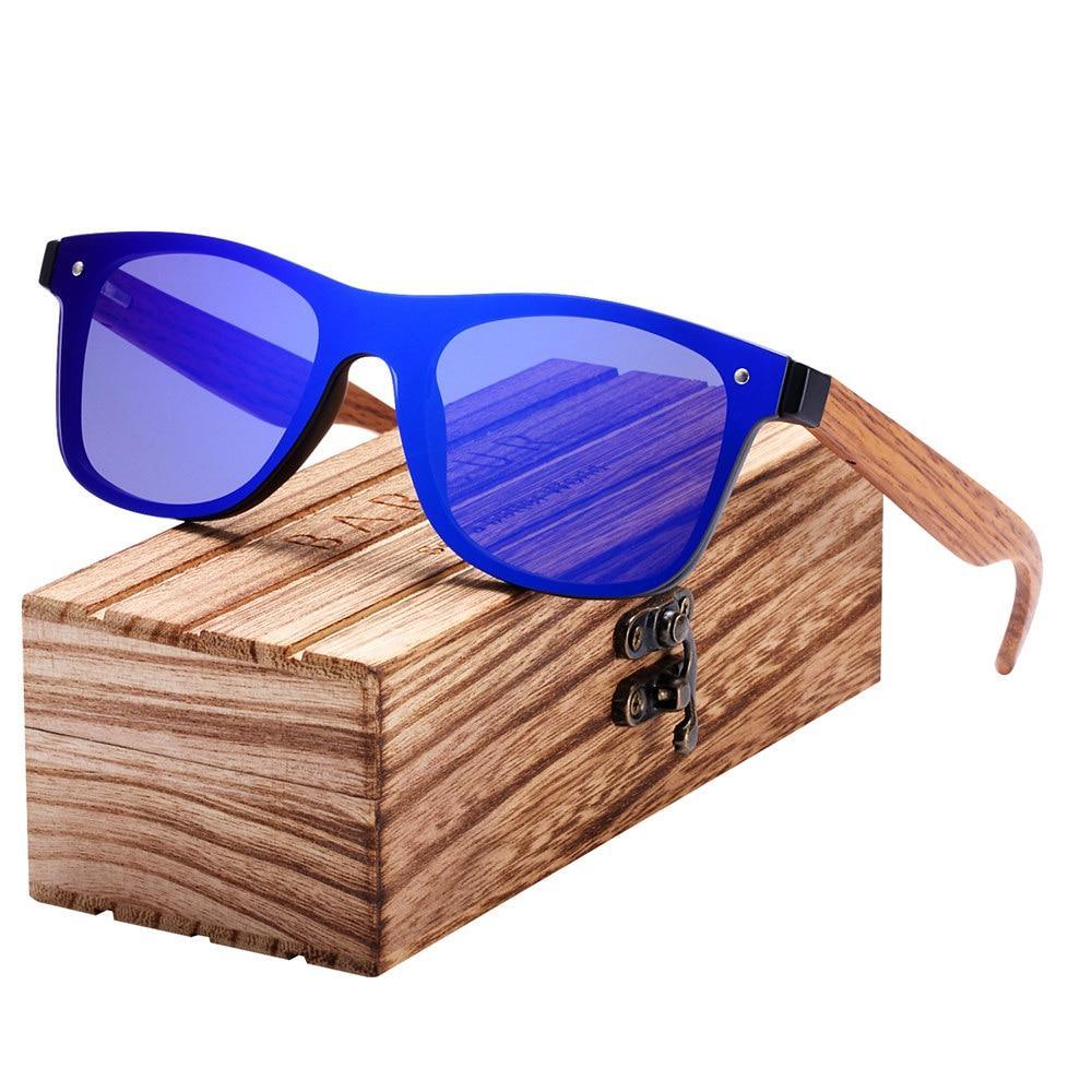 Luxury Elegent Polarized Wood Sun glass Sports Eyewear Square Sunglasses For Women and Men With UV400 Protection - SJB-DIAMOND ELITES