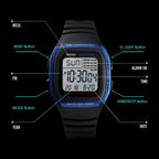 SKMEI Fashion Men Watches Waterproof Sports Digital LED Alarm Chrono Electronic Clock Man Student Wristwatch Relogio Masculino