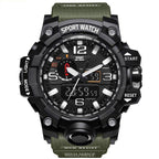 Popular Men Military Army Mens Watch With Led Digital Display Analog Automatic Watch for Men and Woman Sport watch - SJB-DIAMOND ELITES