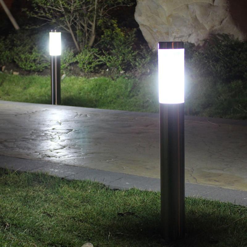 Solar Luxury LED Stainless Steel Lamp For Yard Garden Pathway Doorway Lawn Courtyard Outdoor Luxury Lamp - SJB-DIAMOND ELITES