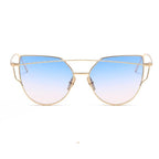 Luxury Vintage Modern Cat Eye Metal High Quality Frame  With Miror Sunglasses For  Women and Lady sunglasses With UV400 Protection - SJB-DIAMOND ELITES
