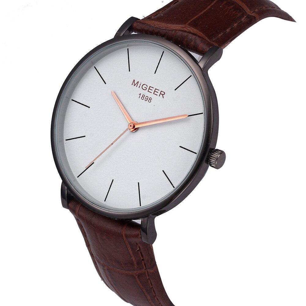 Stylish And Simple Temperament Men CLassic Luxury Watch Relogio Masculino With Leather Watch - SJB-DIAMOND ELITES
