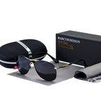 High Quality Modern Elegant Luxury Aviation Pilot Polarized Sunglasses With UV400 Protection - SJB-DIAMOND ELITES