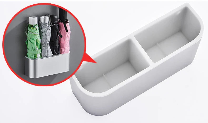 Portable Wall Mounted Umbrella Storage Rack Creative Wall Umbrella Clip Holder Racks Home Storage Hanger Organizer Lootquake LLC