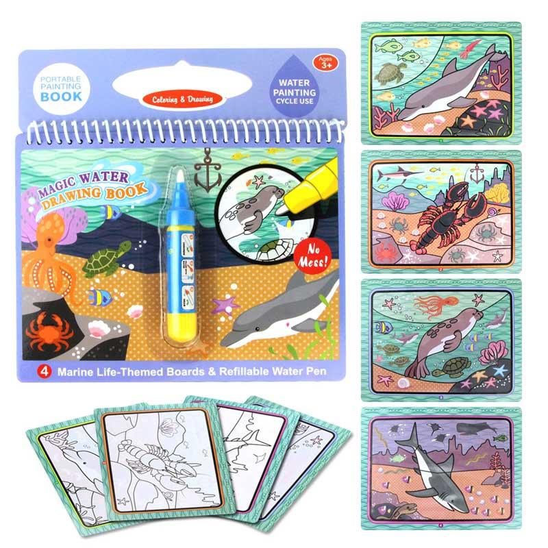 Magic Water Drawing Books Coloring Books Doodle & Magic Pen Painting Drawing Board Children  Painting Toys Birthday Gifts - SJB-DIAMOND ELITES