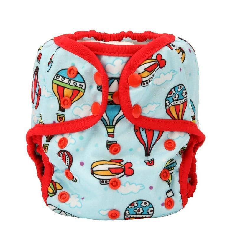 Baby Girl Pink One Size Cloth Diaper Cover Comfortable Nappy With Double Gusset Cartoon Designs Baby Boys Diapers Stevvex