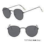 Luxury Leon Classic Small Round Unisex Sunglasses For Women and Men Mirror Sun Glasses Vintage Style With UV400 Protection - SJB-DIAMOND ELITES