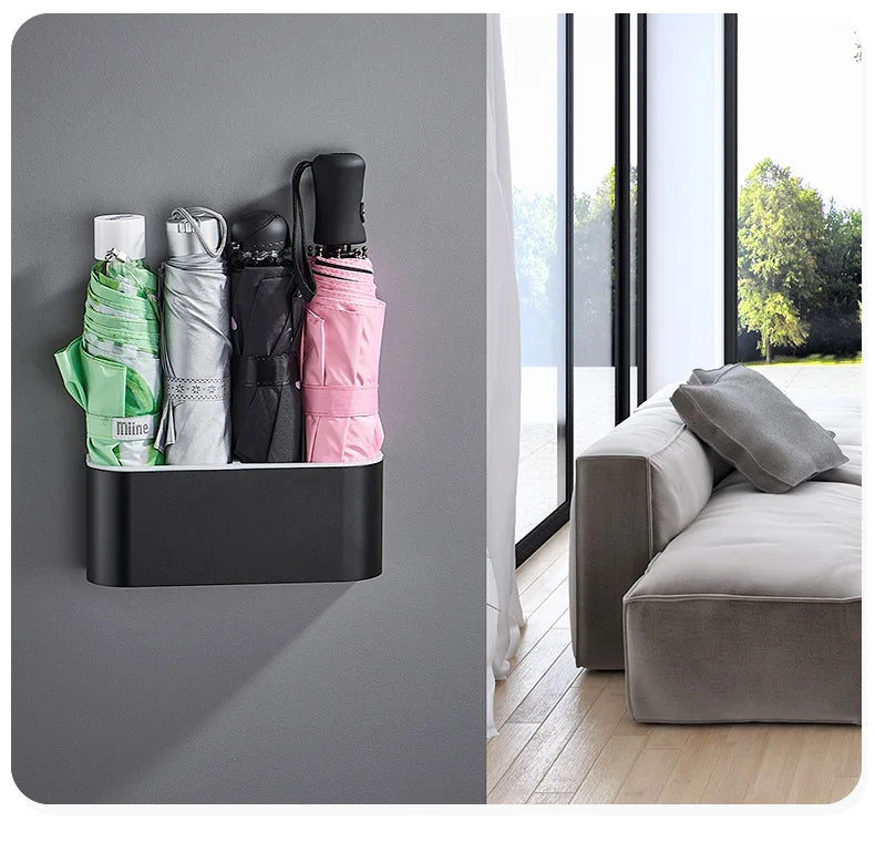 Portable Wall Mounted Umbrella Storage Rack Creative Wall Umbrella Clip Holder Racks Home Storage Hanger Organizer Lootquake LLC